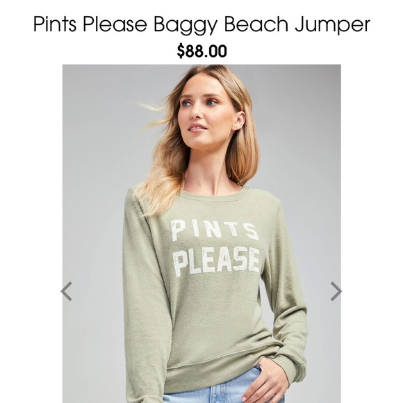 Wildfox Sweater S “Pints Please” - Picture 2 of 2